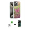 MARSİLYAN™- iPhone 16 Pro Max Kılıf Zirve Modern Prime - Siyah 360 Mat Full Body Arka Koruyucu + Raze Metal Kamera Lens - BZ