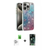 MARSİLYAN™- iPhone 16 Pro Max Kılıf Zirve Modern Prime - Siyah 360 Mat Full Body Arka Koruyucu + Raze Metal Kamera Lens - BZ