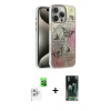 MARSİLYAN™- iPhone 16 Pro Max Kılıf Zirve Modern Prime - Siyah 360 Mat Full Body Arka Koruyucu + Raze Metal Kamera Lens - BZ