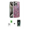 MARSİLYAN™- iPhone 16 Pro Max Kılıf Zirve Modern Prime - Siyah 360 Mat Full Body Arka Koruyucu + Raze Metal Kamera Lens - BZ