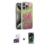 MARSİLYAN™- iPhone 16 Pro Max Kılıf Zirve Modern Prime - Siyah 360 Mat Full Body Arka Koruyucu + Bilvis Titan Kamera Lens - SH