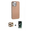 MARSİLYAN™- iPhone 16 Pro Max Kılıf Zirve Modern Prime - Siyah 360 Mat Full Body Arka Koruyucu + Pers Alüminyum Kamera Lens - CLTM