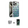MARSİLYAN™- iPhone 16 Pro Max Kılıf Zirve Modern Prime - Siyah 360 Mat Full Body Arka Koruyucu + Pers Alüminyum Kamera Lens - GI