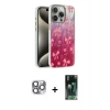 MARSİLYAN™- iPhone 16 Pro Max Kılıf Zirve Modern Prime - Siyah 360 Mat Full Body Arka Koruyucu + Pers Alüminyum Kamera Lens - GI