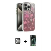 MARSİLYAN™- iPhone 16 Pro Max Kılıf Zirve Modern Prime - Siyah 360 Mat Full Body Arka Koruyucu + PVD Metal Kamera Lens - GS