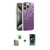 MARSİLYAN™- iPhone 16 Pro Max Kılıf Zirve Modern Prime - Siyah 360 Mat Full Body Arka Koruyucu + Raze Metal Kamera Lens - CLTM