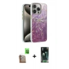 MARSİLYAN™- iPhone 16 Pro Max Kılıf Zirve Modern Prime - Siyah 360 Mat Full Body Arka Koruyucu + Raze Metal Kamera Lens - CLTM