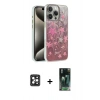 MARSİLYAN™- iPhone 16 Pro Max Kılıf Zirve Modern Prime - Siyah 360 Mat Full Body Arka Koruyucu + PVD Metal Kamera Lens - SH