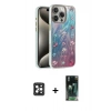 MARSİLYAN™- iPhone 16 Pro Max Kılıf Zirve Modern Prime - Siyah 360 Mat Full Body Arka Koruyucu + PVD Metal Kamera Lens - SH