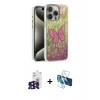 MARSİLYAN™- iPhone 16 Pro Max Kılıf Zirve Modern Prime - Siyah 3D Antistatik Cam Ekran Koruyucu + Bilvis Titan Kamera Lens - SH