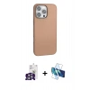 MARSİLYAN™- iPhone 16 Pro Max Kılıf Zirve Modern Prime - Siyah 3D Antistatik Cam Ekran Koruyucu + Bilvis Titan Kamera Lens - GS
