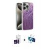 MARSİLYAN™- iPhone 16 Pro Max Kılıf Zirve Modern Prime - Siyah 3D Antistatik Cam Ekran Koruyucu + Bilvis Titan Kamera Lens - SH