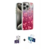 MARSİLYAN™- iPhone 16 Pro Max Kılıf Zirve Modern Prime - Siyah 3D Antistatik Cam Ekran Koruyucu + Bilvis Titan Kamera Lens - TMGI