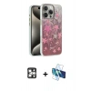 MARSİLYAN™- iPhone 16 Pro Max Kılıf Zirve Modern Prime - Siyah 3D Antistatik Cam Ekran Koruyucu + PVD Metal Kamera Lens - GS