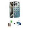 MARSİLYAN™- iPhone 16 Pro Max Kılıf Zirve Modern Prime - Siyah 3D Antistatik Cam Ekran Koruyucu + Raze Metal Kamera Lens - CLTM