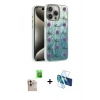MARSİLYAN™- iPhone 16 Pro Max Kılıf Zirve Modern Prime - Siyah 3D Antistatik Cam Ekran Koruyucu + Raze Metal Kamera Lens - NLGY