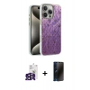 MARSİLYAN™- iPhone 16 Pro Max Kılıf Zirve Modern Prime - Siyah 3D Antistatik Hayalet Cam Ekran Koruyucu + Bilvis Titan Kamera Lens - SH