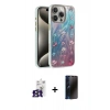 MARSİLYAN™- iPhone 16 Pro Max Kılıf Zirve Modern Prime - Siyah 3D Antistatik Hayalet Cam Ekran Koruyucu + Bilvis Titan Kamera Lens - TMGI