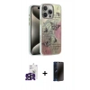 MARSİLYAN™- iPhone 16 Pro Max Kılıf Zirve Modern Prime - Siyah 3D Antistatik Hayalet Cam Ekran Koruyucu + Bilvis Titan Kamera Lens - SH