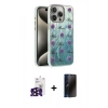 MARSİLYAN™- iPhone 16 Pro Max Kılıf Zirve Modern Prime - Siyah 3D Antistatik Hayalet Cam Ekran Koruyucu + Bilvis Titan Kamera Lens - SH