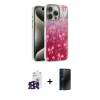 MARSİLYAN™- iPhone 16 Pro Max Kılıf Zirve Modern Prime - Siyah 3D Antistatik Hayalet Cam Ekran Koruyucu + Bilvis Titan Kamera Lens - SH