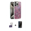 MARSİLYAN™- iPhone 16 Pro Max Kılıf Zirve Modern Prime - Siyah 3D Antistatik Hayalet Cam Ekran Koruyucu + Bilvis Titan Kamera Lens - TMGI