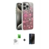 MARSİLYAN™- iPhone 16 Pro Max Kılıf Zirve Modern Prime - Siyah 3D Antistatik Hayalet Cam Ekran Koruyucu + Raze Metal Kamera Lens - BZ