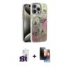MARSİLYAN™- iPhone 16 Pro Max Kılıf Zirve Modern Prime - Siyah 3D Antistatik Mat Seramik Nano Ekran Koruyucu + Bilvis Titan Kamera Lens - SH