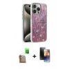 MARSİLYAN™- iPhone 16 Pro Max Kılıf Zirve Modern Prime - Siyah 3D Antistatik Mat Seramik Nano Ekran Koruyucu + Raze Metal Kamera Lens - CLTM