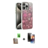 MARSİLYAN™- iPhone 16 Pro Max Kılıf Zirve Modern Prime - Siyah 3D Antistatik Mat Seramik Nano Ekran Koruyucu + Raze Metal Kamera Lens - CLTM