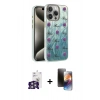 MARSİLYAN™- iPhone 16 Pro Max Kılıf Zirve Modern Prime - Siyah 3D Antistatik Mat Seramik Nano Ekran Koruyucu + Bilvis Titan Kamera Lens - GS