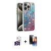 MARSİLYAN™- iPhone 16 Pro Max Kılıf Zirve Modern Prime - Siyah 3D Antistatik Mat Seramik Nano Ekran Koruyucu + Bilvis Titan Kamera Lens - GS