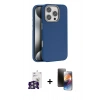 MARSİLYAN™- iPhone 16 Pro Max Kılıf Zirve Modern Prime - Siyah 3D Antistatik Mat Seramik Nano Ekran Koruyucu + Bilvis Titan Kamera Lens - GS