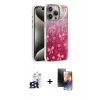 MARSİLYAN™- iPhone 16 Pro Max Kılıf Zirve Modern Prime - Siyah 3D Antistatik Mat Seramik Nano Ekran Koruyucu + Bilvis Titan Kamera Lens - TMGI