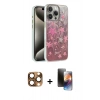 MARSİLYAN™- iPhone 16 Pro Max Kılıf Zirve Modern Prime - Siyah 3D Antistatik Mat Seramik Nano Ekran Koruyucu + Pers Alüminyum Kamera Lens - CLTM