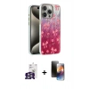 MARSİLYAN™- iPhone 16 Pro Max Kılıf Zirve Modern Prime - Siyah 3D Antistatik Mat Seramik Nano Ekran Koruyucu + Bilvis Titan Kamera Lens - GS