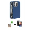MARSİLYAN™- iPhone 16 Pro Max Kılıf Zirve Modern Prime - Siyah 3D Antistatik Mat Seramik Nano Ekran Koruyucu + Raze Metal Kamera Lens - CLTM