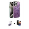 MARSİLYAN™- iPhone 16 Pro Max Kılıf Zirve Modern Prime - Siyah 3D Antistatik Mat Seramik Nano Ekran Koruyucu + Bilvis Titan Kamera Lens - TMGI