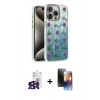 MARSİLYAN™- iPhone 16 Pro Max Kılıf Zirve Modern Prime - Siyah 3D Antistatik Mat Seramik Nano Ekran Koruyucu + Bilvis Titan Kamera Lens - SH