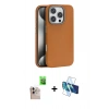 MARSİLYAN™- iPhone 16 Pro Max Kılıf Zirve Modern Prime - Siyah 3D Antistatik Seramik Nano Ekran Koruyucu + Raze Metal Kamera Lens - NLGY