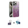 MARSİLYAN™- iPhone 16 Pro Max Kılıf Zirve Modern Prime - Siyah 3D Antistatik Seramik Nano Ekran Koruyucu + Bilvis Titan Kamera Lens - GS