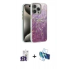 MARSİLYAN™- iPhone 16 Pro Max Kılıf Zirve Modern Prime - Siyah 3D Antistatik Seramik Nano Ekran Koruyucu + Bilvis Titan Kamera Lens - TMGI