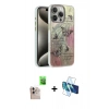 MARSİLYAN™- iPhone 16 Pro Max Kılıf Zirve Modern Prime - Siyah 3D Antistatik Seramik Nano Ekran Koruyucu + Raze Metal Kamera Lens - NLGY