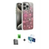 MARSİLYAN™- iPhone 16 Pro Max Kılıf Zirve Modern Prime - Siyah 3D Antistatik Seramik Nano Ekran Koruyucu + Raze Metal Kamera Lens - SH