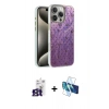 MARSİLYAN™- iPhone 16 Pro Max Kılıf Zirve Modern Prime - Siyah 3D Antistatik Seramik Nano Ekran Koruyucu + Bilvis Titan Kamera Lens - TMGI