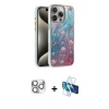 MARSİLYAN™- iPhone 16 Pro Max Kılıf Zirve Modern Prime - Siyah 3D Antistatik Seramik Nano Ekran Koruyucu + Pers Alüminyum Kamera Lens - GS