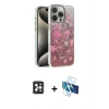 MARSİLYAN™- iPhone 16 Pro Max Kılıf Zirve Modern Prime - Siyah 3D Antistatik Seramik Nano Ekran Koruyucu + PVD Metal Kamera Lens - SH