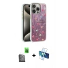 MARSİLYAN™- iPhone 16 Pro Max Kılıf Zirve Modern Prime - Siyah 3D Antistatik Seramik Nano Ekran Koruyucu + Raze Metal Kamera Lens - SH