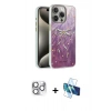 MARSİLYAN™- iPhone 16 Pro Max Kılıf Zirve Modern Prime - Siyah 3D Antistatik Seramik Nano Ekran Koruyucu + Pers Alüminyum Kamera Lens - GS