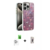 MARSİLYAN™- iPhone 16 Pro Max Kılıf Zirve Modern Prime - Siyah Bilvis 3D Cam Ekran Koruyucu + Raze Metal Kamera Lens - BZ